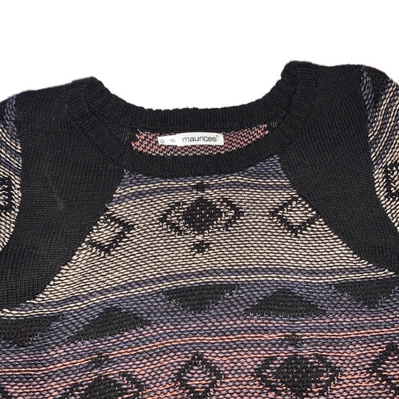 Multicolor Aztec Inspired Pattern Sweater - Picture 5 of 8